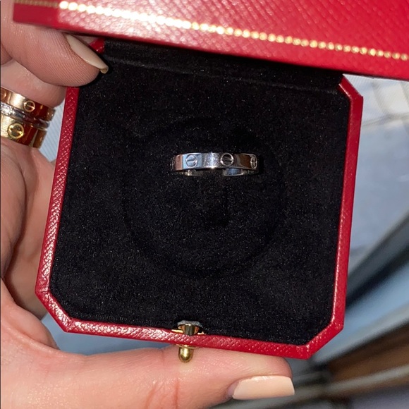 Cartier White Gold 18k Love Ring Wedding Band - Picture 6 of 11